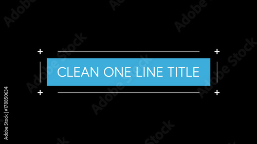Clean Outlined Boxed Titles