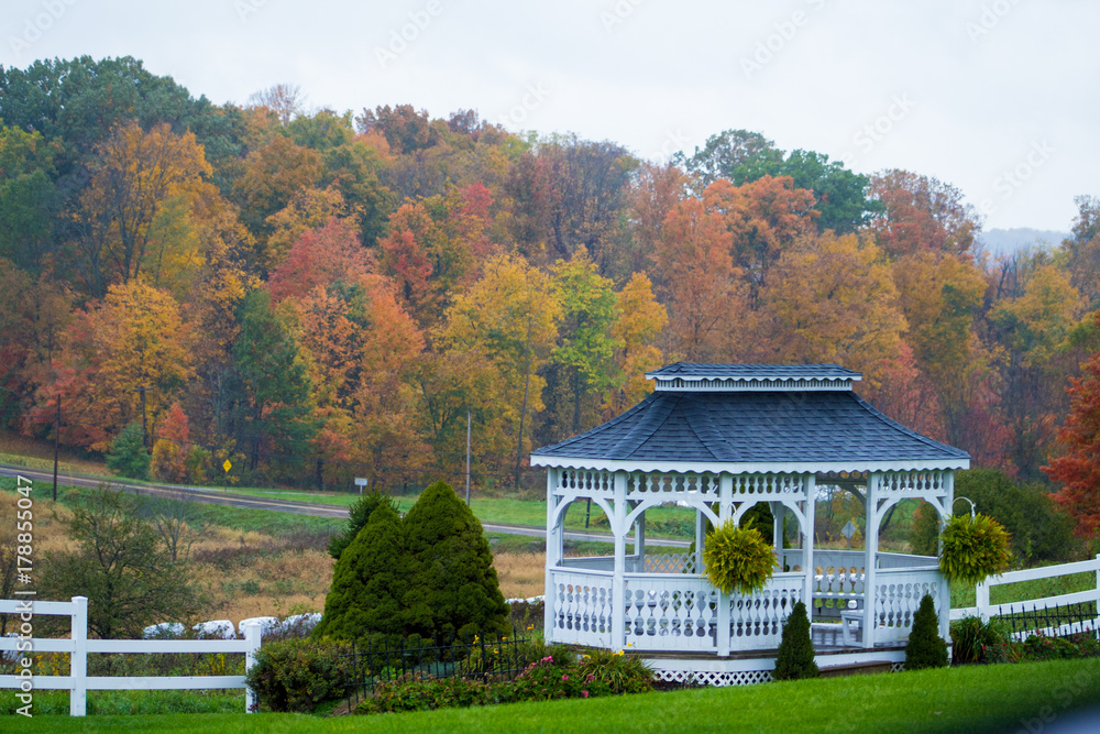 Obraz premium gazebo in fall