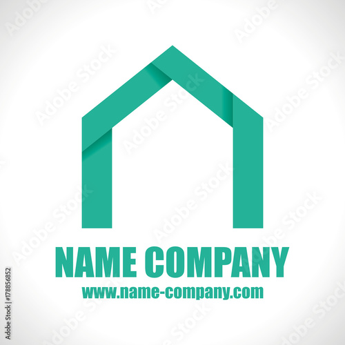 logo constructeur maison artisan construction vert