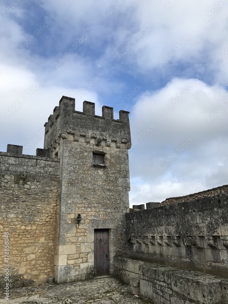 tour des fortifications du chateau de la tranchade