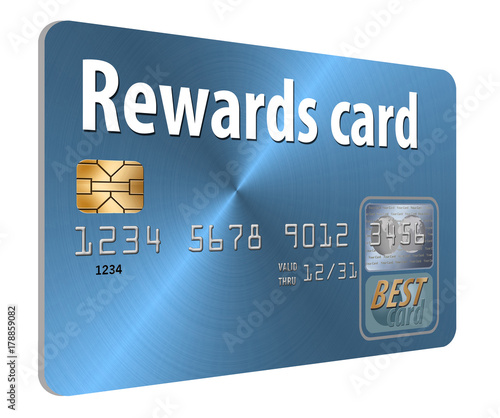 Rewards credit card. Credit card rewards is illustrated here.