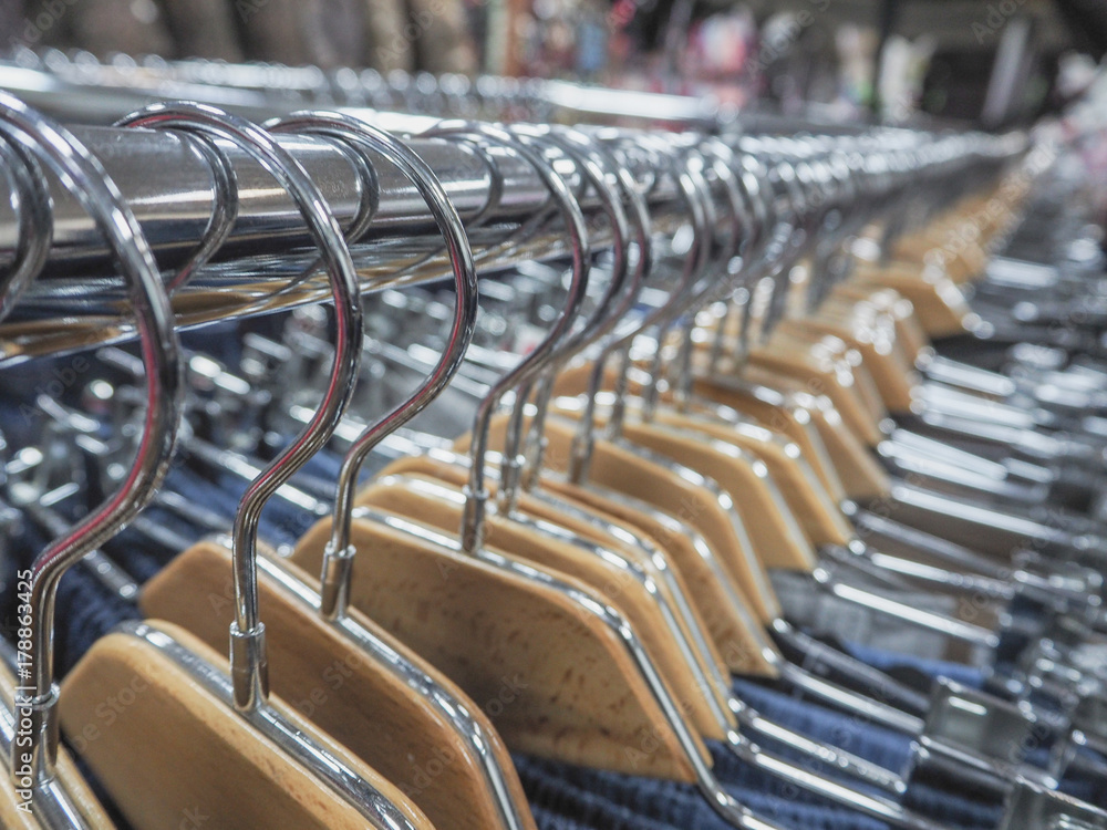 Fototapeta premium Things on hangers 