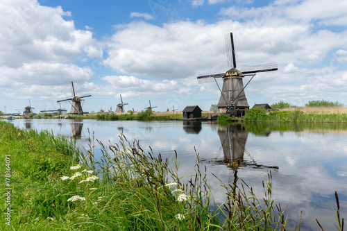 Windmill in Kinderdijk, Netherlands