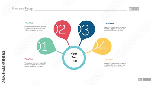 Four Steps For Success Slide Template