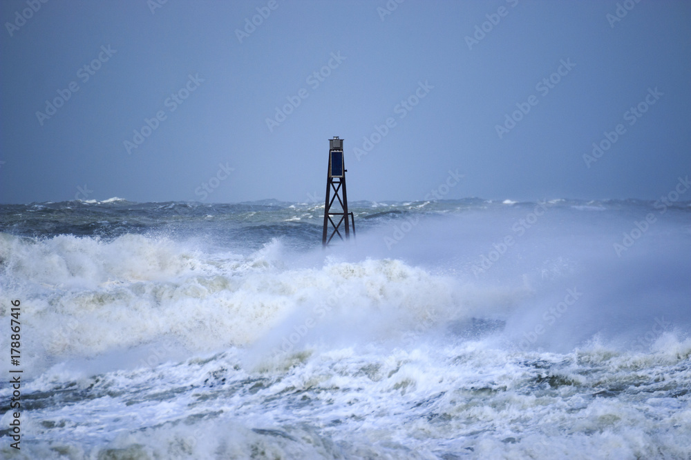 Naklejka premium into the storm