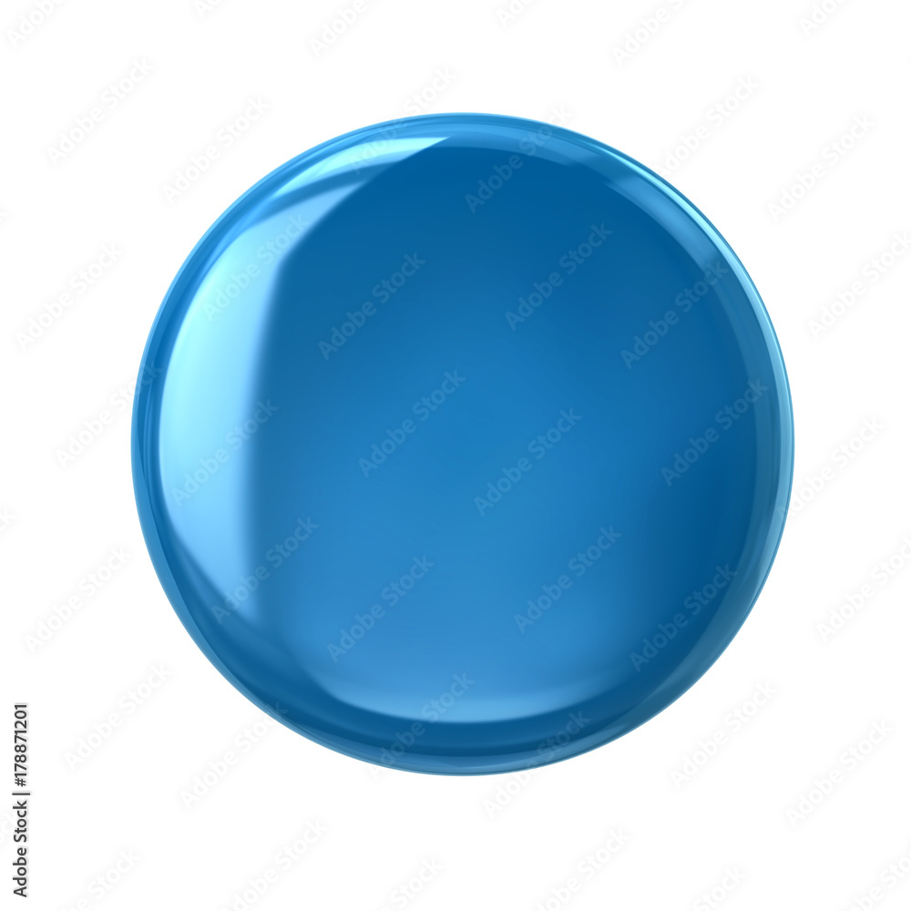 Blue button or badge Blue button or badge