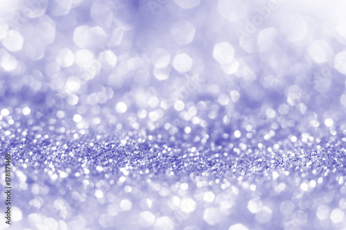 Soft violet or blue bokeh light is the soft blurred circles of light white and light purple © Fedoruk