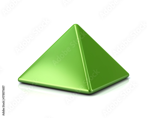 Green square pyramid