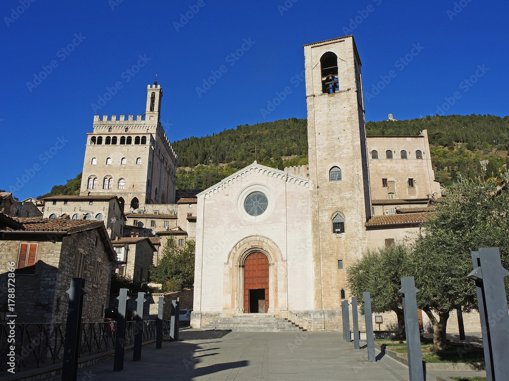 Gubbio, Italy. One of the most beautiful small town in Italy. The church of St. John