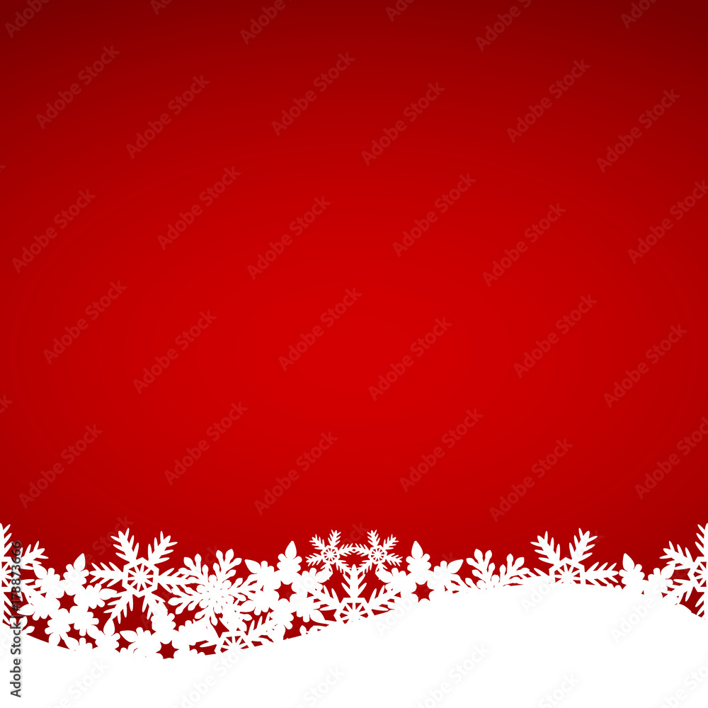 Christmas red background with snowflakes Christmas red background with snowflakes
