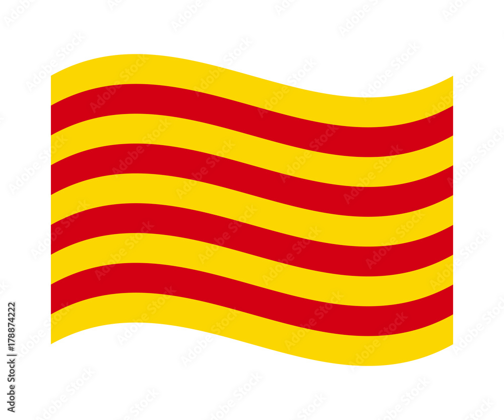 Obraz premium Flag of Catalonia