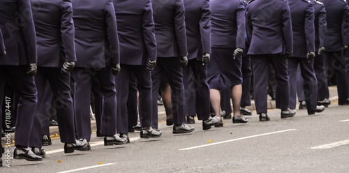 A number of prison officers form a guard of honour, at the  funeral of a fellow Prison Officer who was murdered by terrorists.