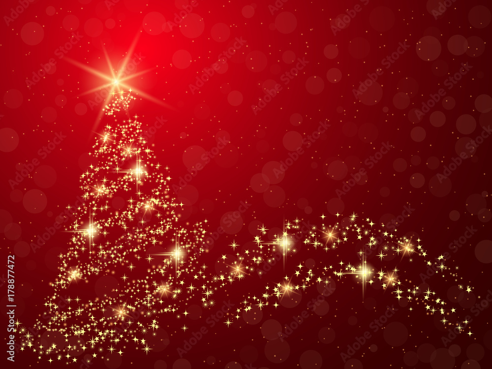 Christmas and New Year red vector background Christmas and New Year red vector background