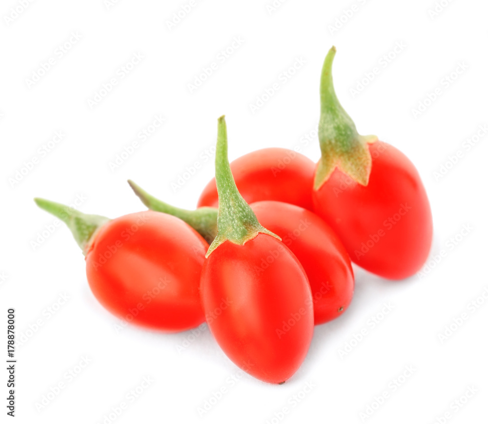 Goji berries on white background Goji berries on white background
