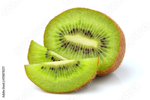 Fresh kiwi fruit  isolated.