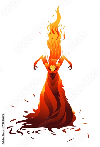 fire elemental fantasy creature