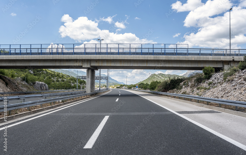 Bridge over a highway.