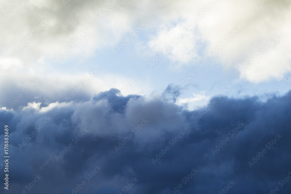 blue cloudy rainy cloud