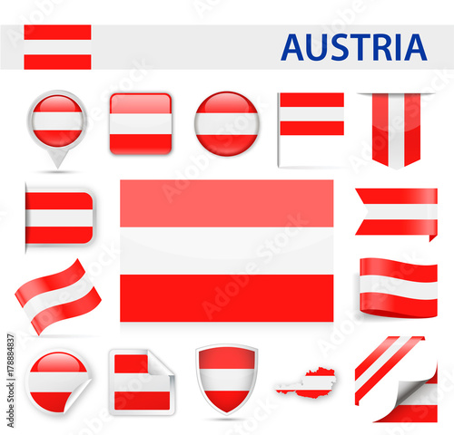 Austria Flag Vector Set Free Download Austria Flag Vector Set - GFXLoad