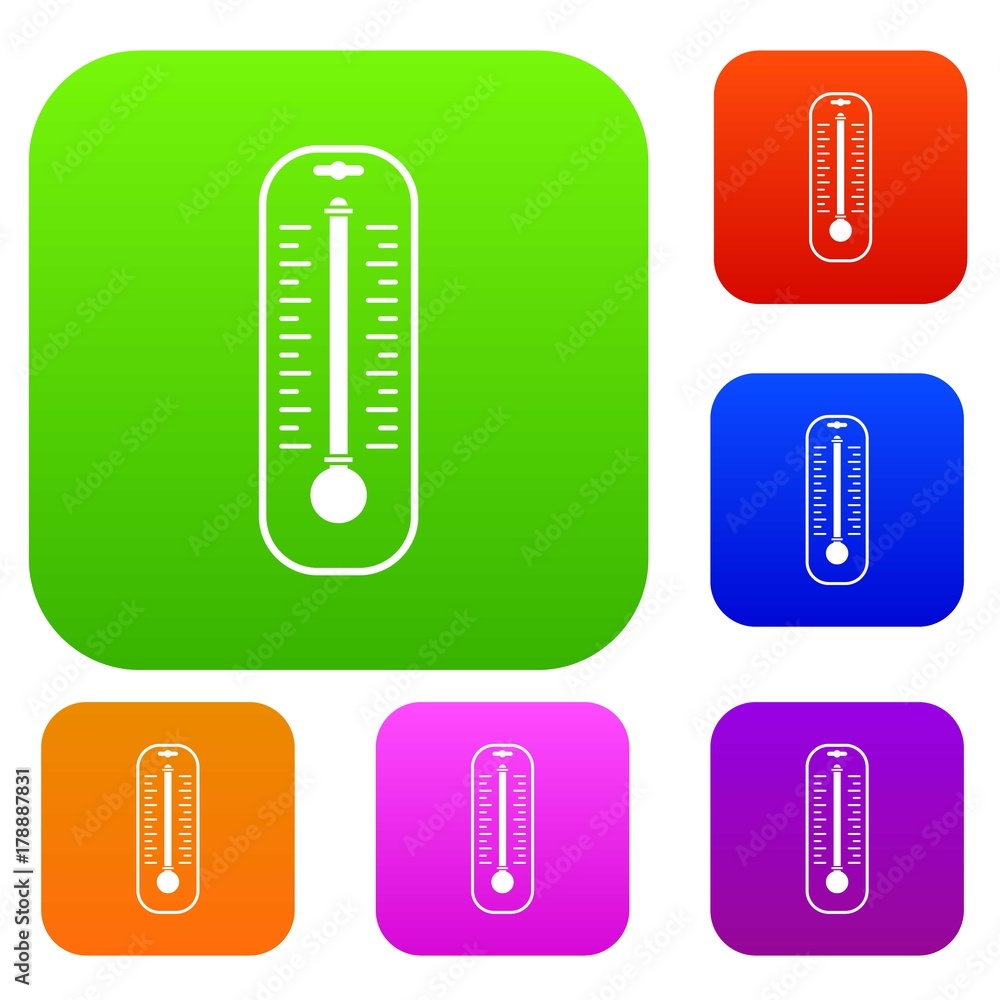 Thermometer set color collection Thermometer set color collection