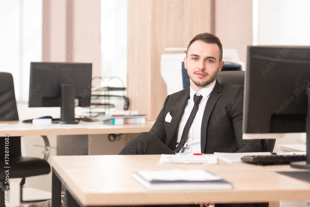 Portrait Of Young Businessman Portrait Of Young Businessman