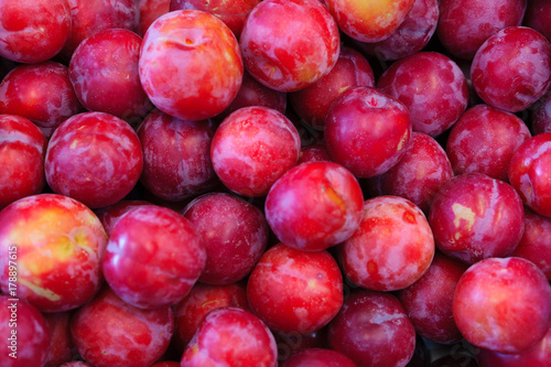 Ripe Plums (Blackthorns) Background, Texture