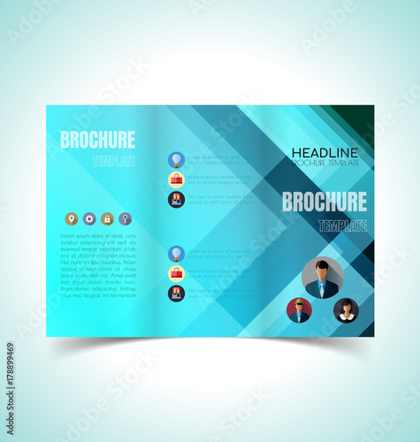 brochure design template2 photo