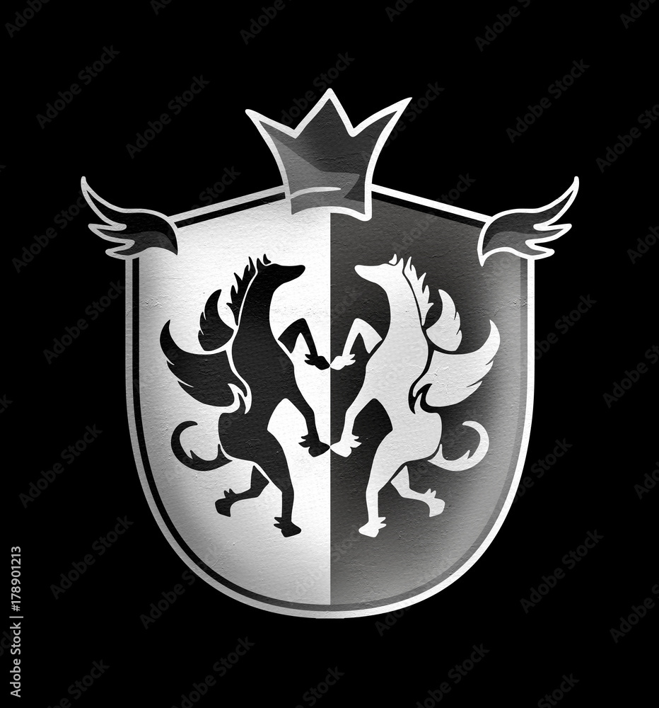 Fototapeta premium elegant medieval emblem