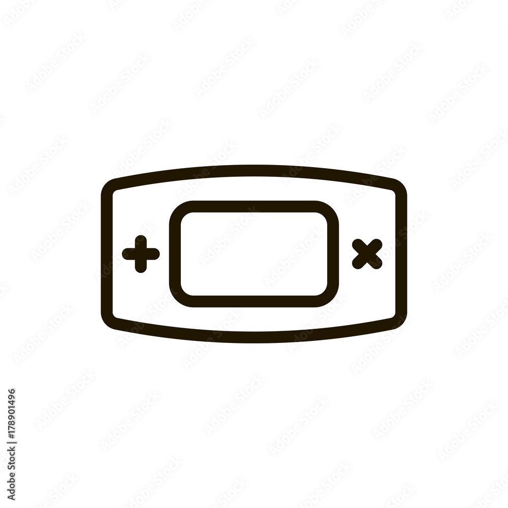 Game console flat icon Game console flat icon