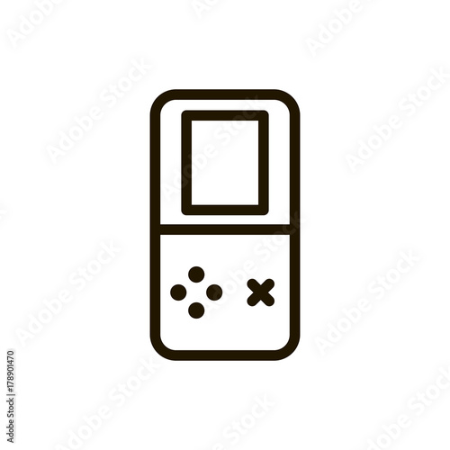 Game console flat icon