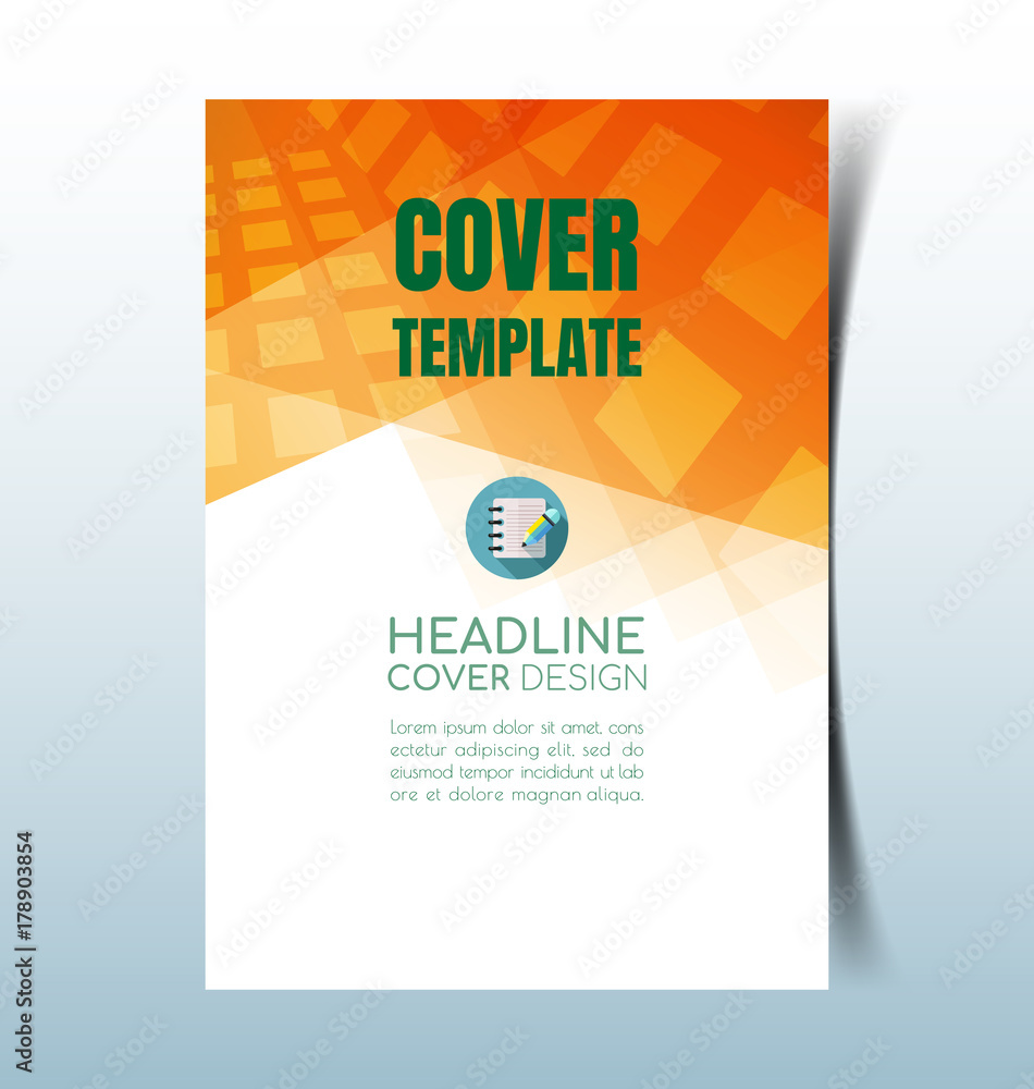 Obraz premium abstract report cover 6