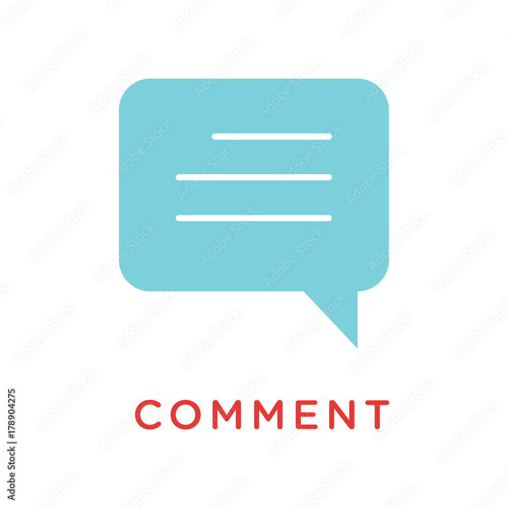 Comment chat icon vector design illustration Comment chat icon vector design illustration