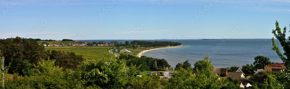Klein Zicker und Ostseebad Thiessow auf der Insel Rügen, Panorama