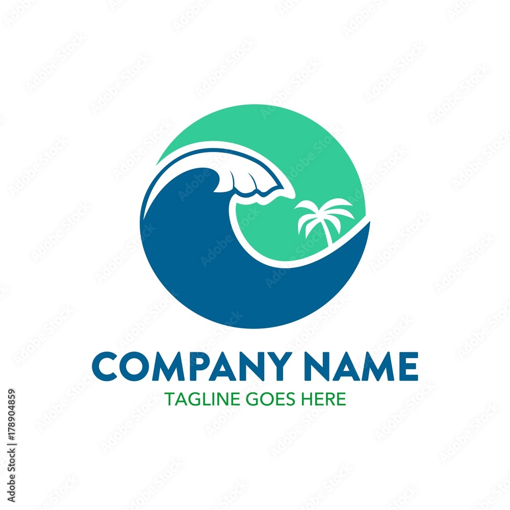 water park logo. vector. editable. water park logo. vector. editable.
