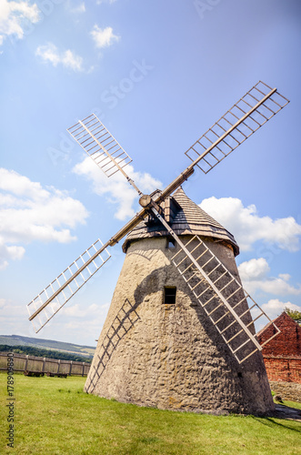 An old abandoned windmill.