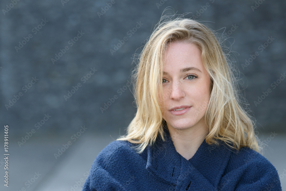 Attractive thoughtful young woman in fall Attractive thoughtful young woman in fall