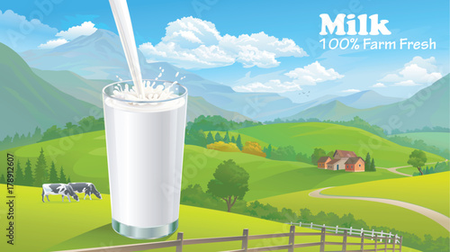 Fresh milk straight from the farm