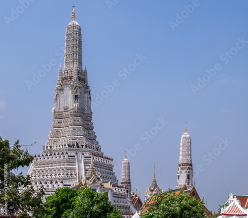 Wat Arun Buddhist Temple in Bangkok Thailand