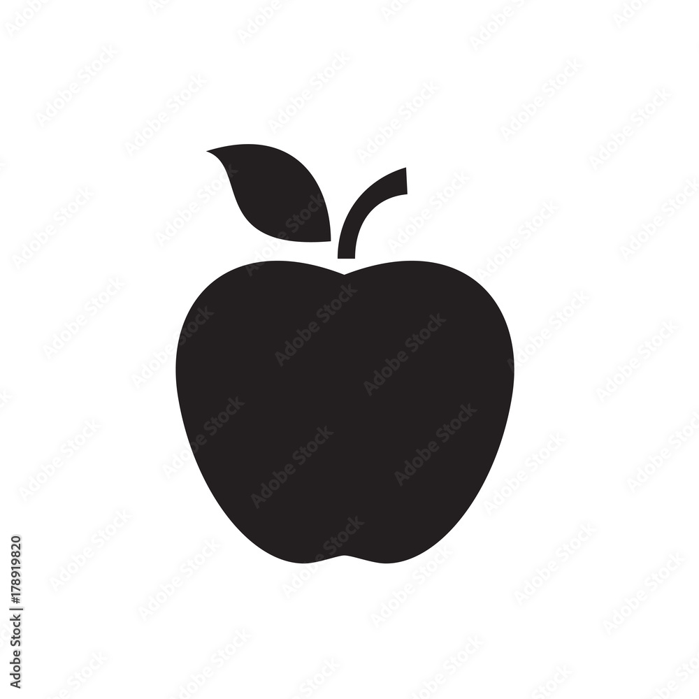Fototapeta apple icon illustration