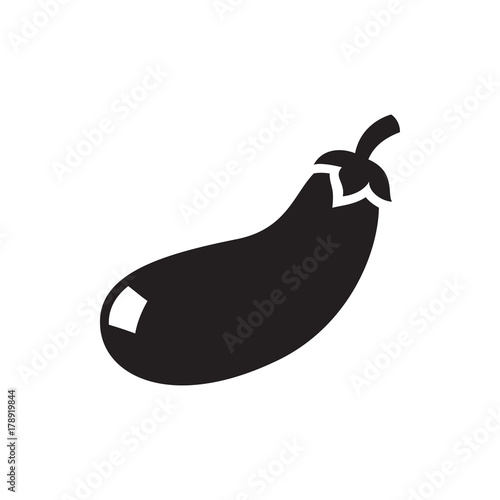 eggplant icon illustration