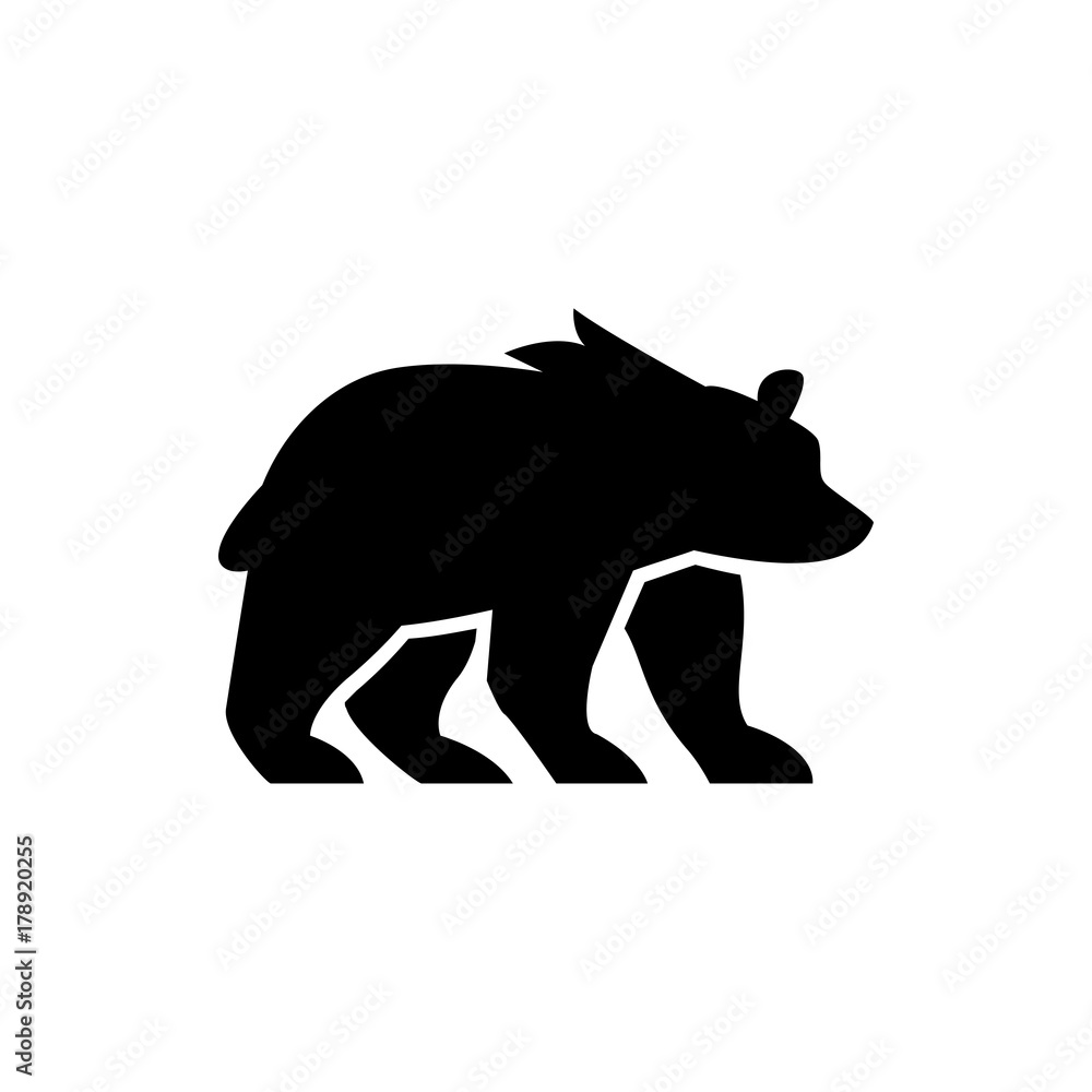 Fototapeta premium bear icon illustration