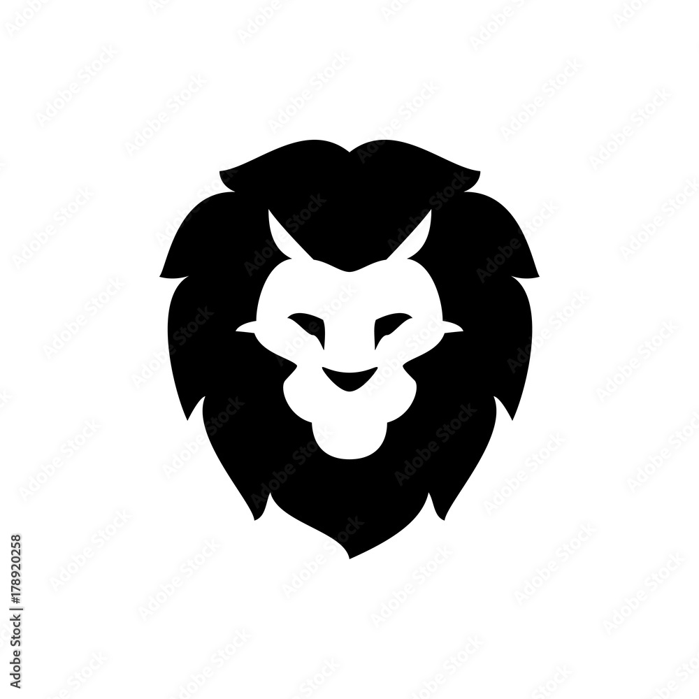 lion icon illustration lion icon illustration