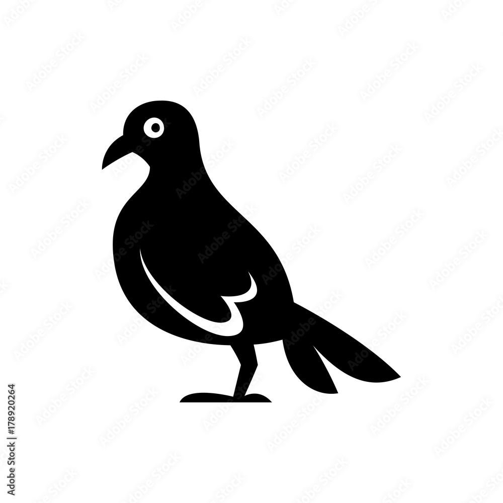Obraz premium dove icon illustration