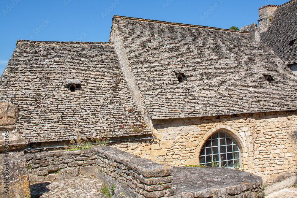 Beynac et Cazenac. Toiture de lauze, Dordogne. Nouvelle Aquitaine