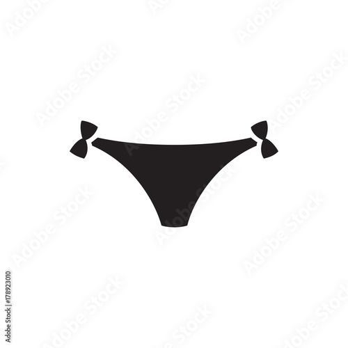 panties with heart icon illustration