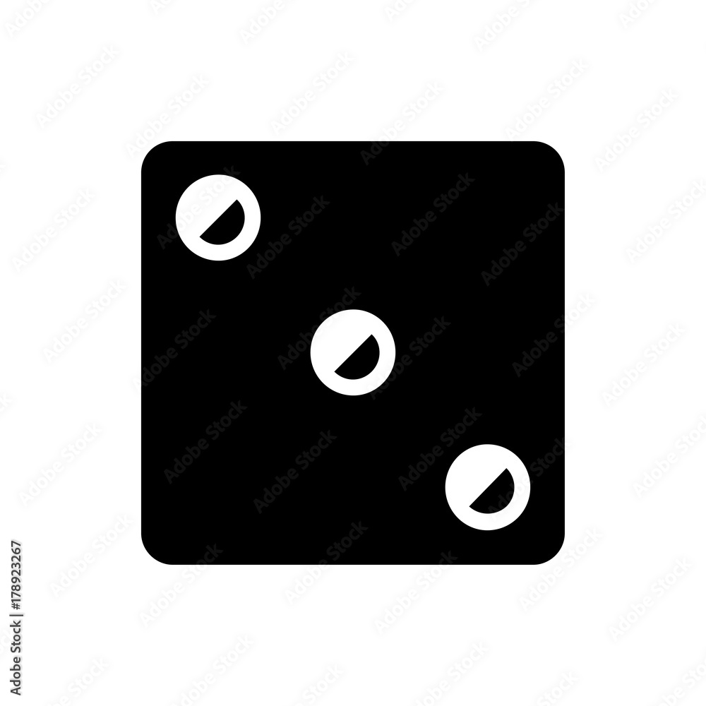 Dice icon illustration Dice icon illustration