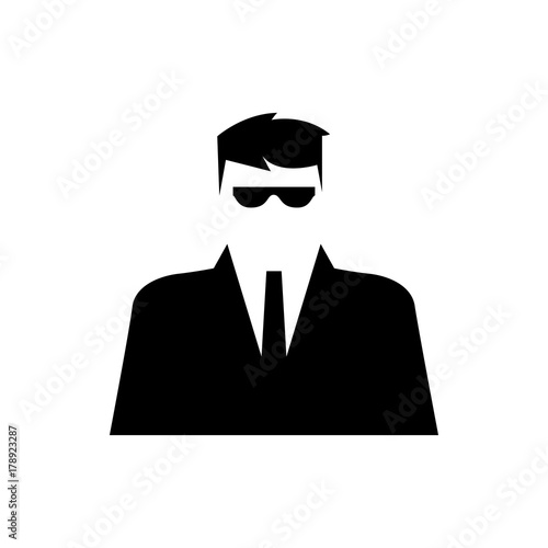 security guy icon illustration