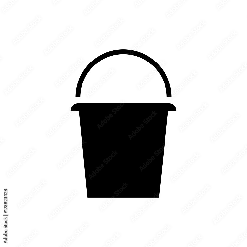 bucket icon illustration