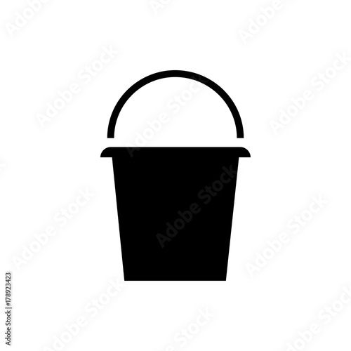 bucket icon illustration