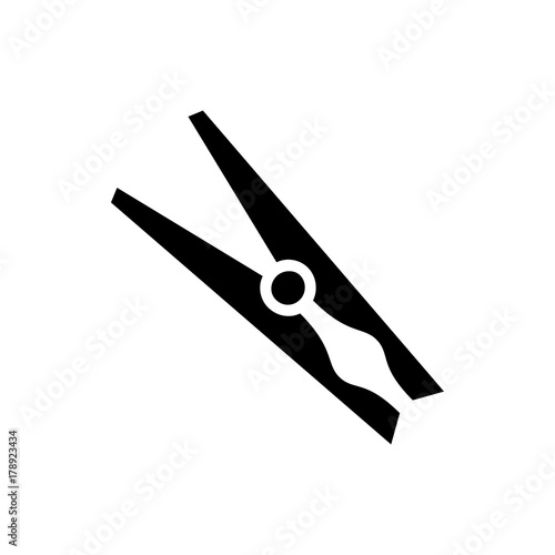 cloth pin icon illustration
